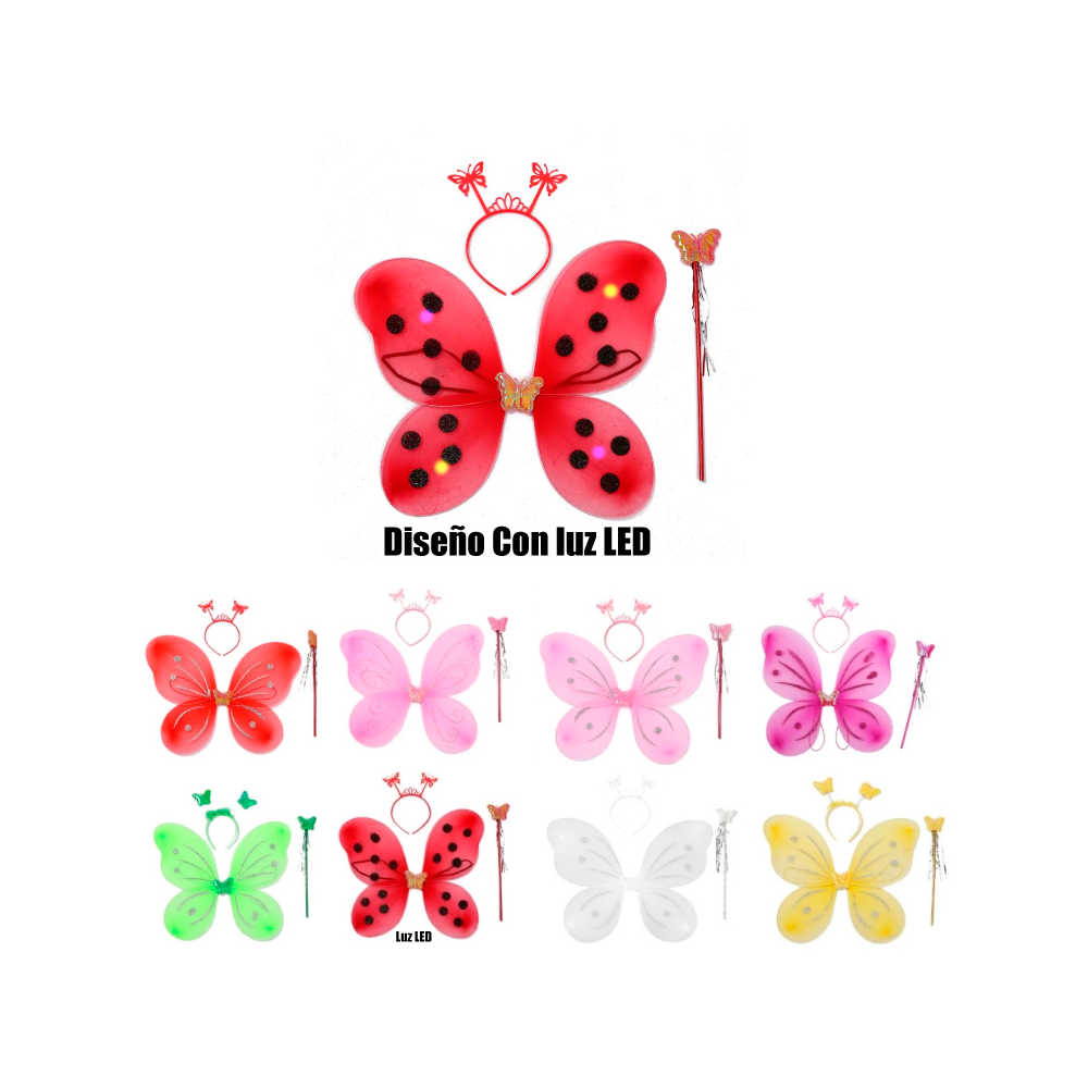 Disfraz para Niña con Luz LED - Mariposa